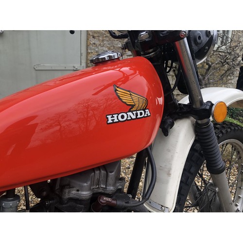 1976 Honda XL125 Registration number PDD 12R Frame number XL125