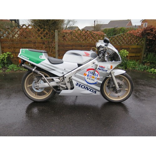 A 1989 Honda NSR 250 MC18 Registration number H981 YTU Frame