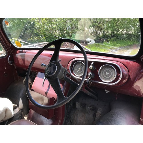 1960 Bedford CA Van Registration number WBD 240 Red and cream Long
