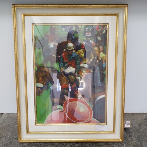 116 - Mark Rowbotham (British 1959), Race Day, Ascot, pastel, initialled, 70 x 50 cm 
Possibly Subject to ... 