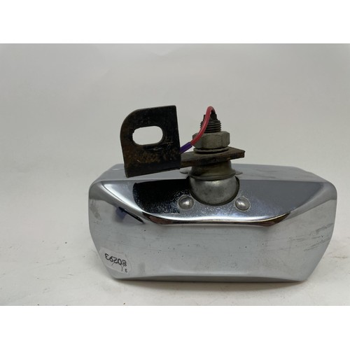 9 - A pair of Lucas Quartz-Halogen driving lamps, with covers, a Cibie driving lamp, with a cover, and a... 