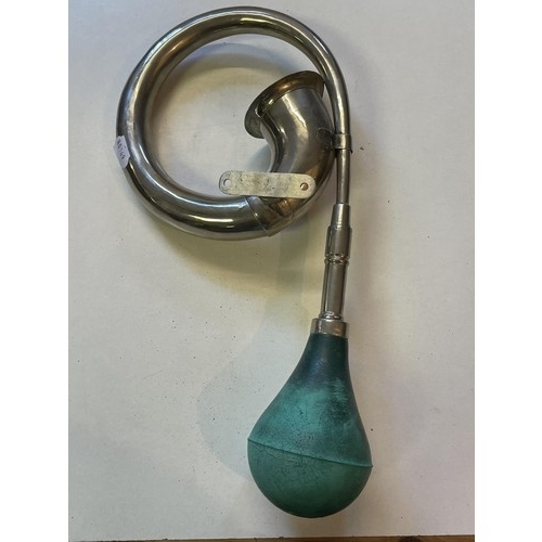 52 - A Prakash plated bulb horn, assorted AA badges, other badges, Rolls-Royce boiler suit, emphemeria an... 