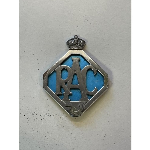 52 - A Prakash plated bulb horn, assorted AA badges, other badges, Rolls-Royce boiler suit, emphemeria an... 