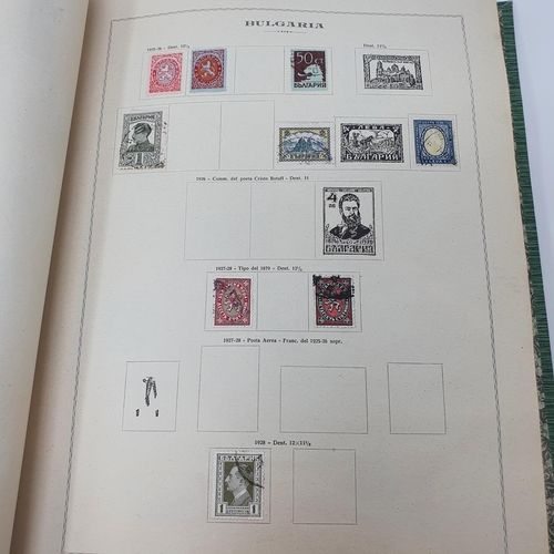 8 - Assorted world stamps, in three Marini Illustrated albums, dated 1932, mostly Europe, to about 1940,... 
