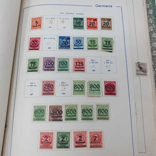 8 - Assorted world stamps, in three Marini Illustrated albums, dated 1932, mostly Europe, to about 1940,... 