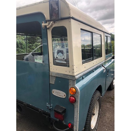 20 - 1981 Land Rover 88 Series III
Registration number KAN 404W
Blue with a white roof
2,286 cc petrol
Bo... 