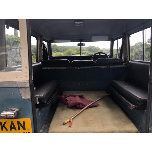 20 - 1981 Land Rover 88 Series III
Registration number KAN 404W
Blue with a white roof
2,286 cc petrol
Bo... 