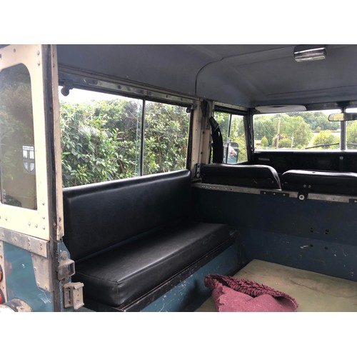 20 - 1981 Land Rover 88 Series III
Registration number KAN 404W
Blue with a white roof
2,286 cc petrol
Bo... 