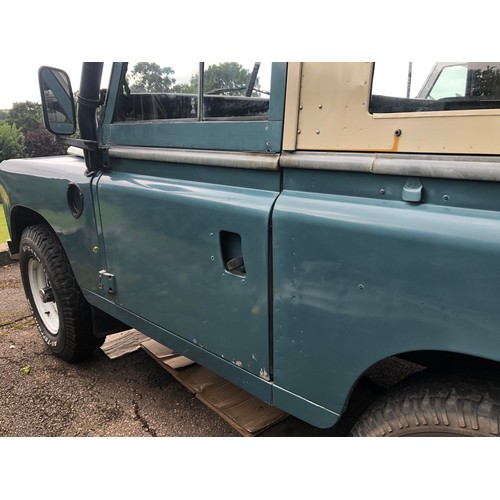 20 - 1981 Land Rover 88 Series III
Registration number KAN 404W
Blue with a white roof
2,286 cc petrol
Bo... 