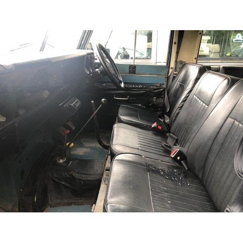 20 - 1981 Land Rover 88 Series III
Registration number KAN 404W
Blue with a white roof
2,286 cc petrol
Bo... 