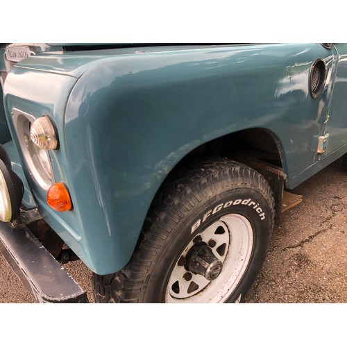 20 - 1981 Land Rover 88 Series III
Registration number KAN 404W
Blue with a white roof
2,286 cc petrol
Bo... 