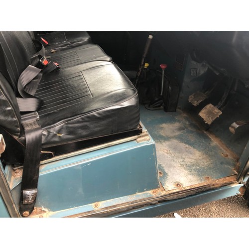 20 - 1981 Land Rover 88 Series III
Registration number KAN 404W
Blue with a white roof
2,286 cc petrol
Bo... 