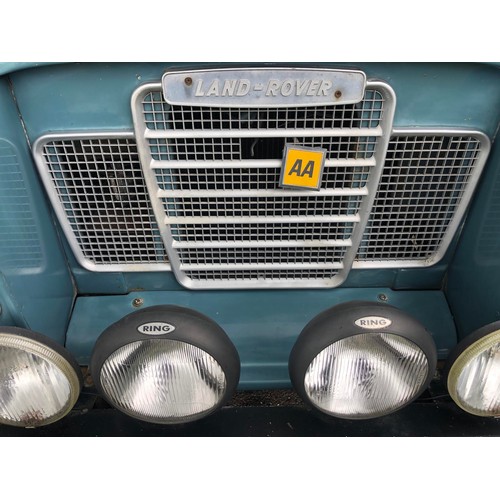 20 - 1981 Land Rover 88 Series III
Registration number KAN 404W
Blue with a white roof
2,286 cc petrol
Bo... 