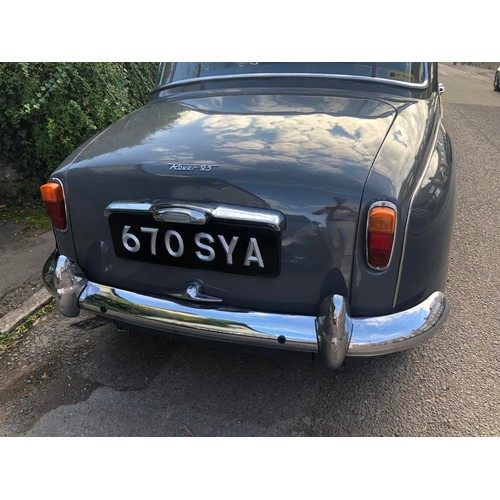 36 - 1962 Rover 95 
Registration number 670 SYA
Two tone grey with blue leather
Family ownership since 19...