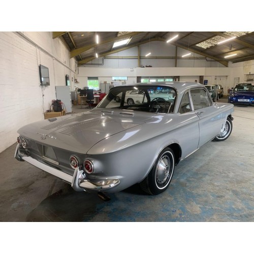 39 - 1964 Chevrolet Corvair Monza Coupé 164 cu in
American registered
Left hand drive
Metalic silver
Very...