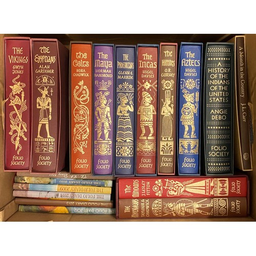 16 - Gardener (A), The Egyptians, published Folio Society, and various other Folio Society books (box)