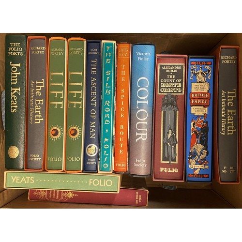 18 - Finlay (V), Colour, published Folio Society, and various other Folio Society books (box)