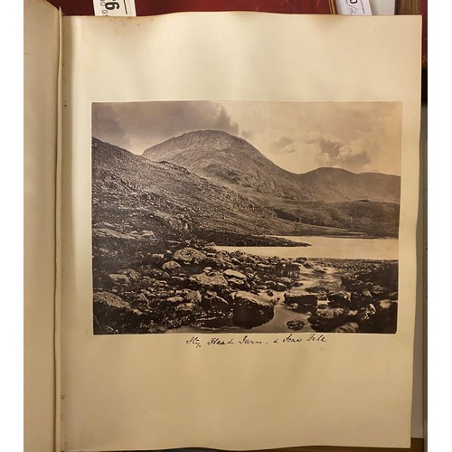 30 - A late Victorian album of photographs, one dated 1872, and including Corfe Castle, Christchurch, Bor... 