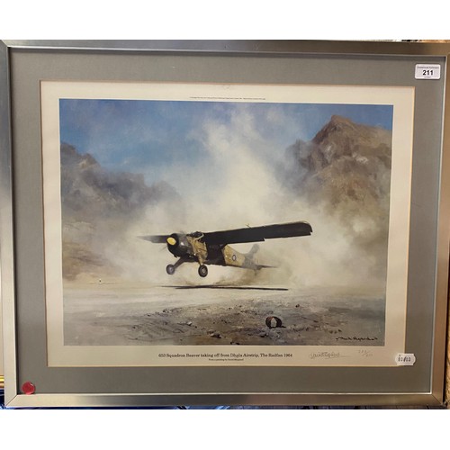 211 - David Shepherd (British 1931-2017) 653 Squadron Beaver Taking Off From Dhala Airstrip, The Radfan, l... 