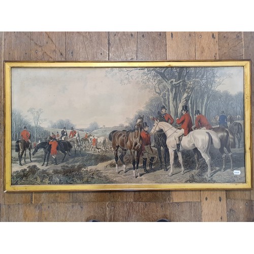 115 - A set of four large Victorian coloured hunting prints (4)