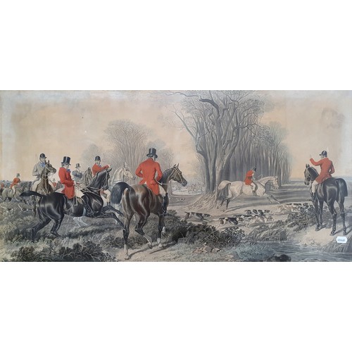 115 - A set of four large Victorian coloured hunting prints (4)