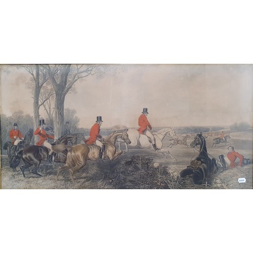 115 - A set of four large Victorian coloured hunting prints (4)