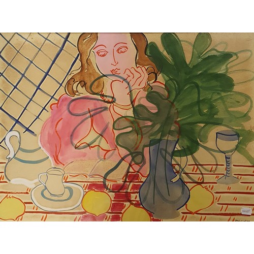 286 - Elmyr De Hom (1906- 1976), Forger, Copy of a Matisse, watercolour signed verso, 55 x 75 cm