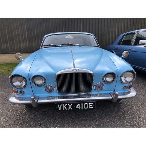 14 - 1967 Jaguar Mk X
Registration number VKX 410E
Light blue with a leather interior
Automatic
Jaguar XJ...