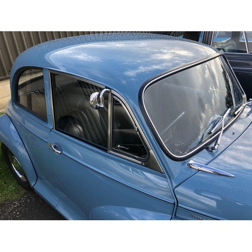 43 - 1961 Morris Minor 1000
Registration number FSJ 541
Blue with a black interior
Lights in the back
Fla...