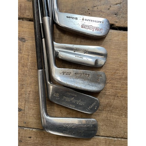 64 - Assorted vintage golf clubs (qty)