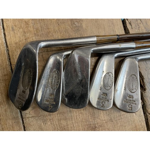 64 - Assorted vintage golf clubs (qty)