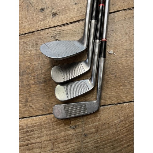 64 - Assorted vintage golf clubs (qty)