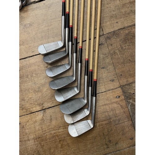 64 - Assorted vintage golf clubs (qty)