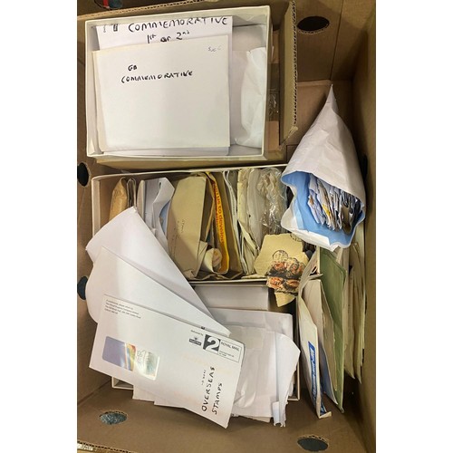 72 - Assorted world stamps, in albums and loose (2 boxes)