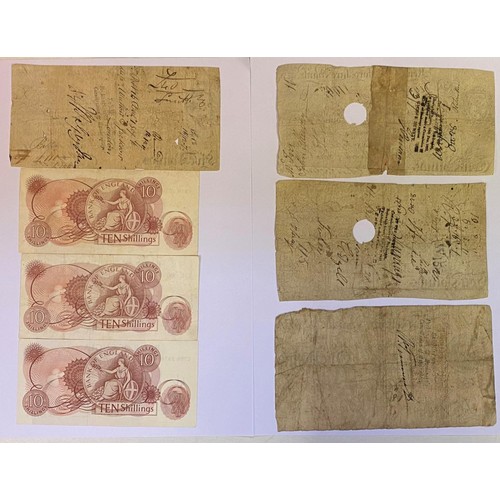 100 - An early 19th century Retford Bank £5 banknote, 1806, a £1 banknote, 1807, two Henley & Oxfordshire ... 