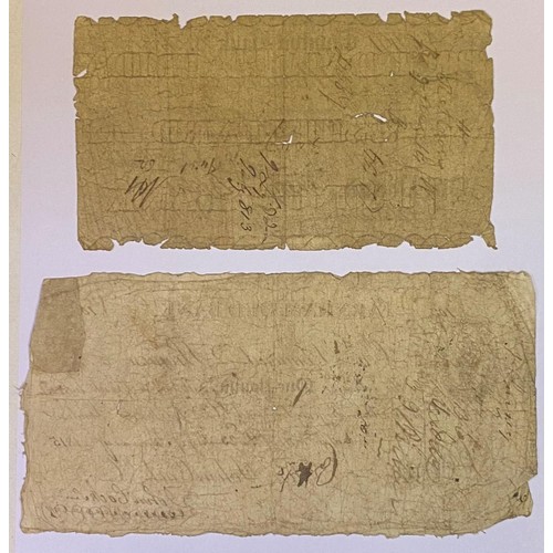 103 - An early 19th century Farnham Old Bank £1 banknote, 1815, and a Taunton Bank banknote, 1813 (2)