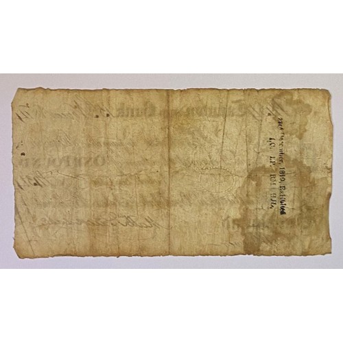 110 - A George III Taunton Old Bank £1 banknote, 15th November 1814