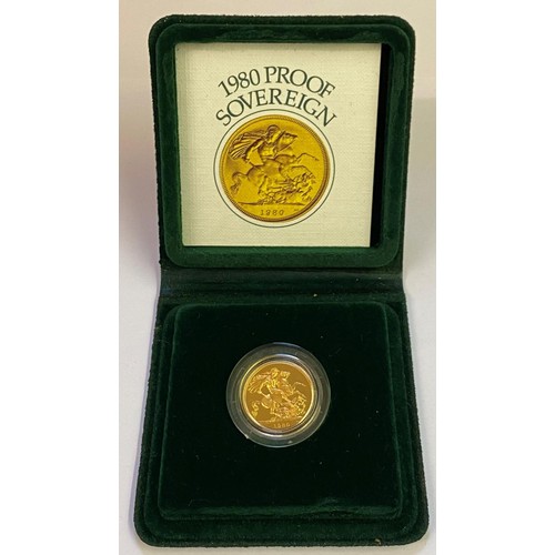 117 - A Queen Elizabeth II proof sovereign, 1980