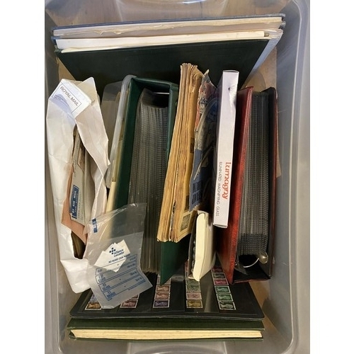 66 - A large quantity of world stamps, first day covers and stamp accessories, in numerous albums and loo... 