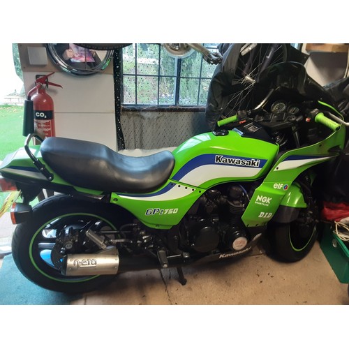 1989 Kawasaki GPZ 750 Registration Number F939 VKV Frame