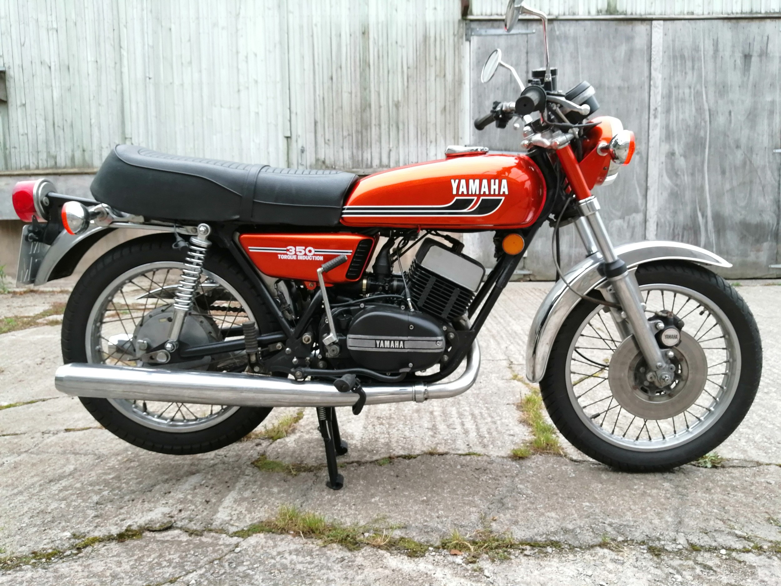 1974 Yamaha RD 350B Registration number CDM 332M Frame