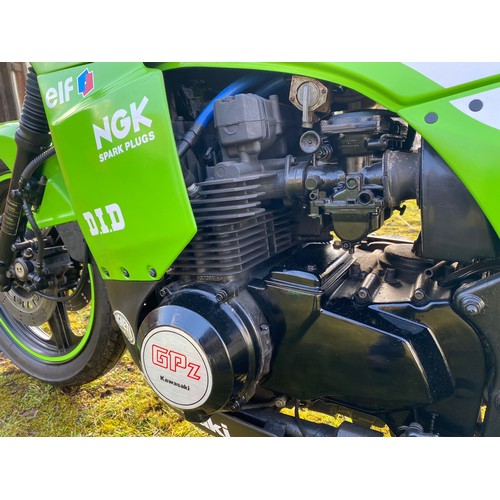 1989 Kawasaki GPZ 750 Registration Number F939 VKV Frame number