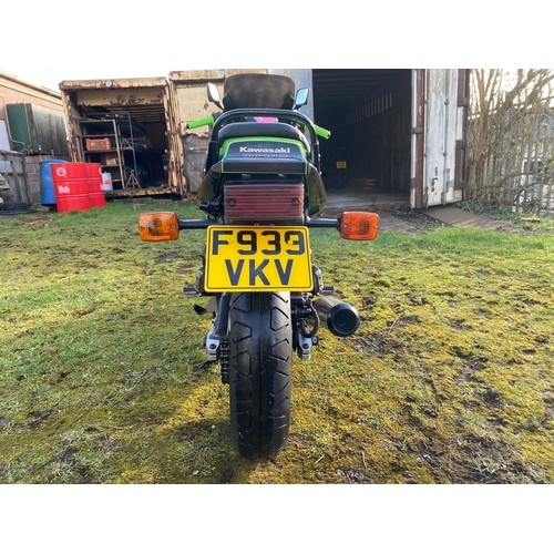 1989 Kawasaki GPZ 750 Registration Number F939 VKV Frame