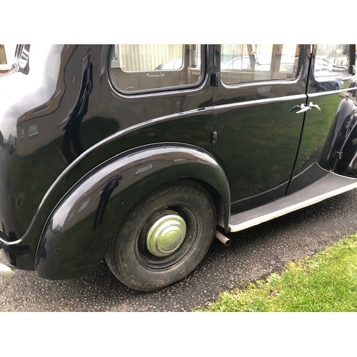 42 - 1952 Austin FL1 Hire car 
Registration number MFJ 399 
Black 
Supplied by A C Bulpin, Newton Abbot
P... 