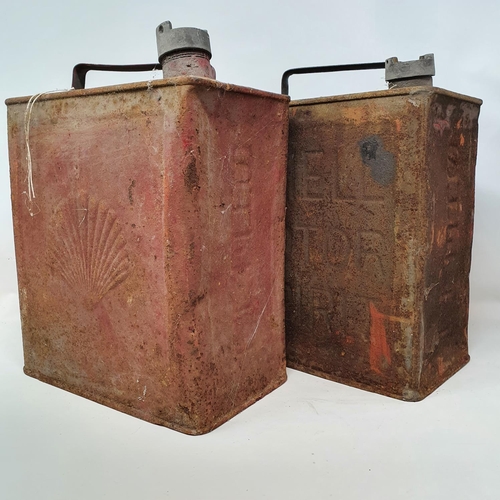 57 - A Shell petrol can, and another (2)...