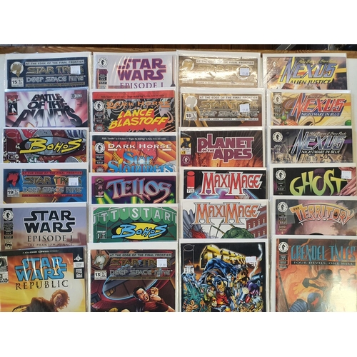 18 - Dark Horse Comics, to include Star Wars, Lance Blastoff, Star Slammers, Nexus, and various other com...