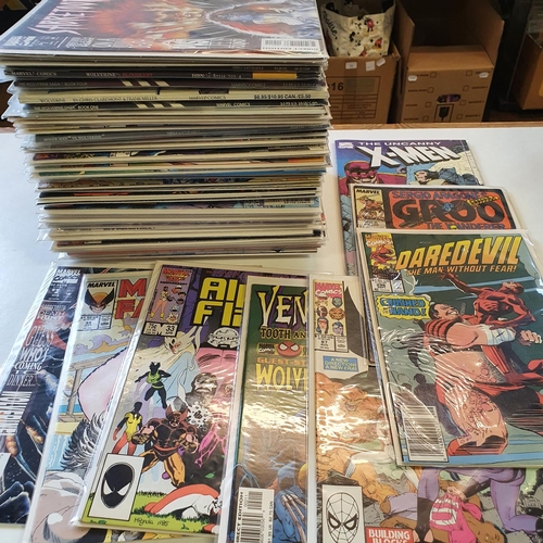 19 - Marvel Comics, to include Daredevil, X-Men, Alpha Flight, Sabretooth, and other comics...