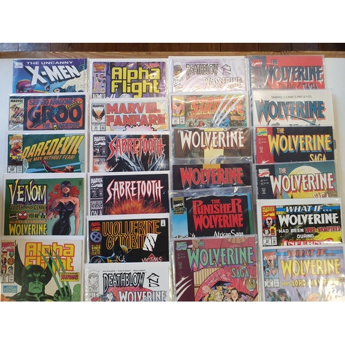 19 - Marvel Comics, to include Daredevil, X-Men, Alpha Flight, Sabretooth, and other comics...