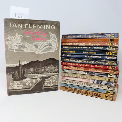 21 - Fleming (Ian), Thrilling Cities, various other paperback James Bond books, annuals and two posters (...