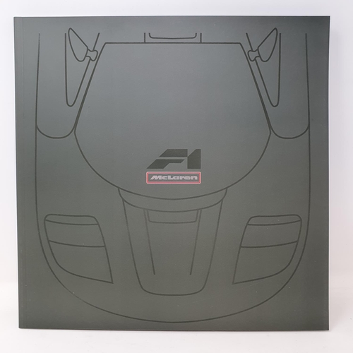 42 - McLaren: a rare 1992 F1 road car launch brochure, presented at The Sporting Club, Monaco, on Thursda...